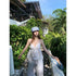 Cotton Spaghetti Straps Ruched Up tops with Wide Leg Pants